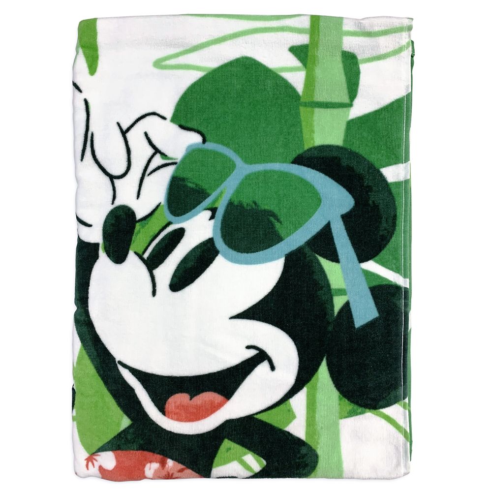 Mickey and Minnie Mouse Tropical Beach Towel