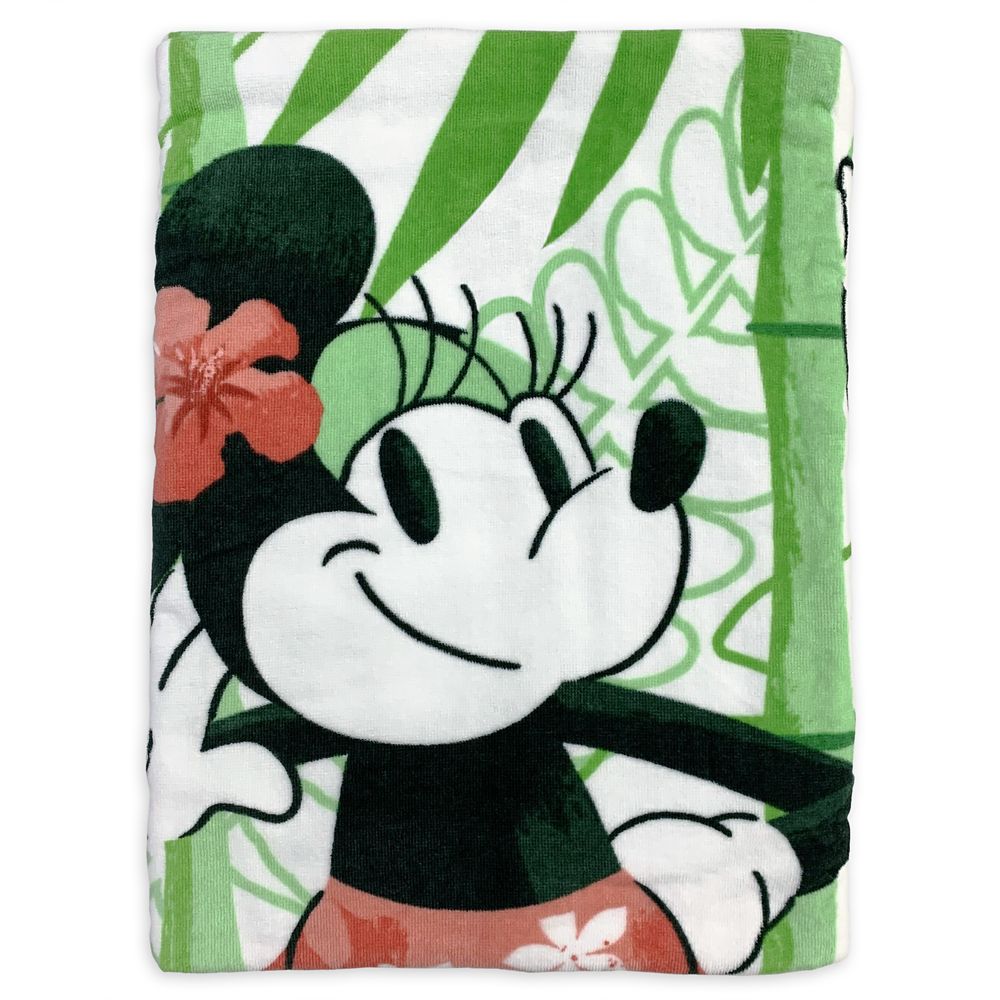 Mickey and Minnie Mouse Tropical Beach Towel