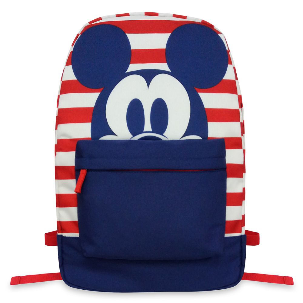 Mickey Mouse Striped Backpack