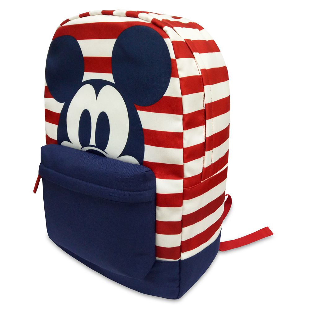 Mickey Mouse Striped Backpack