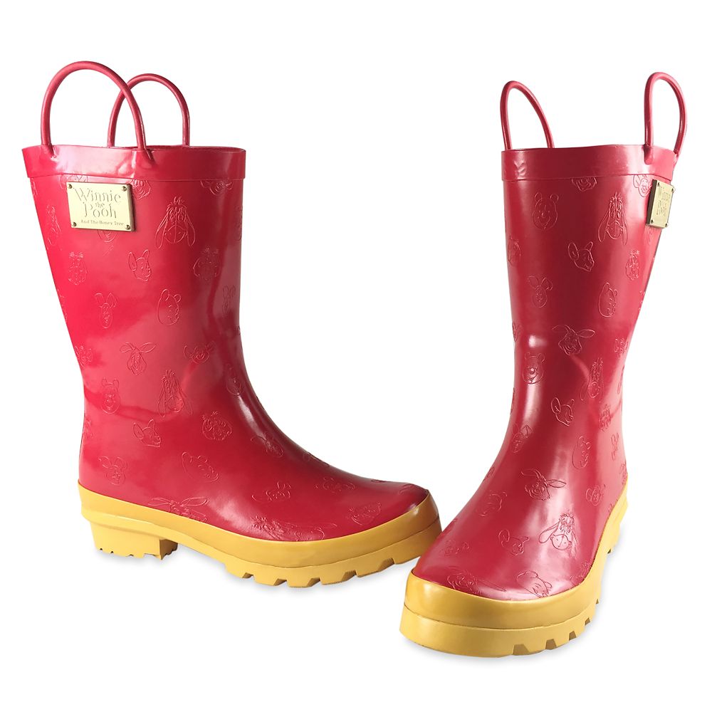 Winnie the Pooh Anniversary Rain Boots for Women