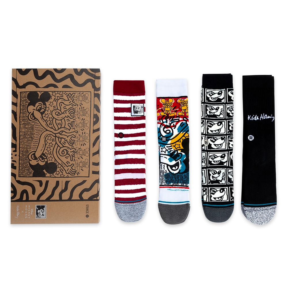 Mickey Mouse x Keith Haring Sock Set for Adults by Stance Official shopDisney