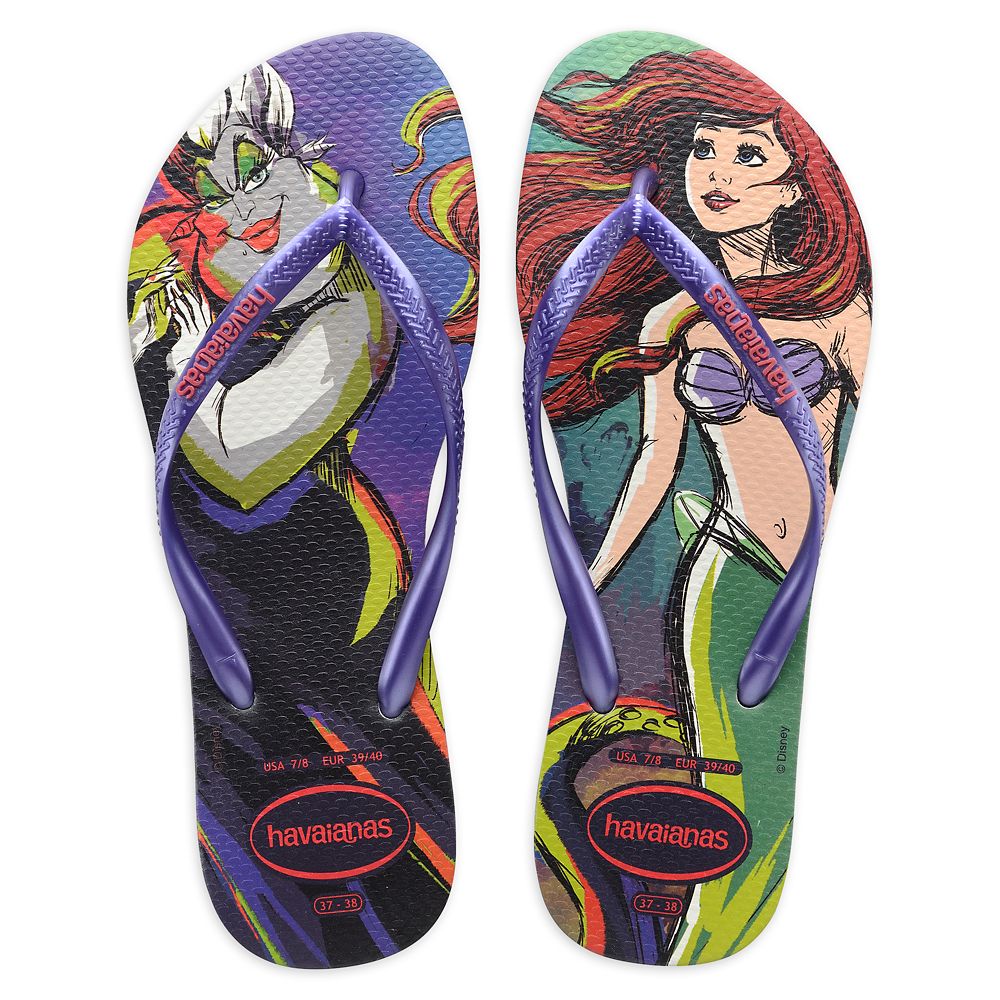 The Little Mermaid Flip Flops for Adults by Havaianas Disney Store