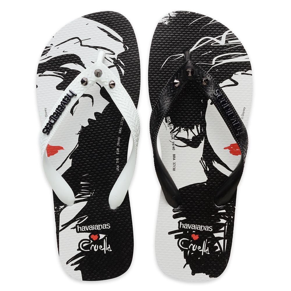 Cruella Flip Flops for Adults by Havaianas Live Action now out