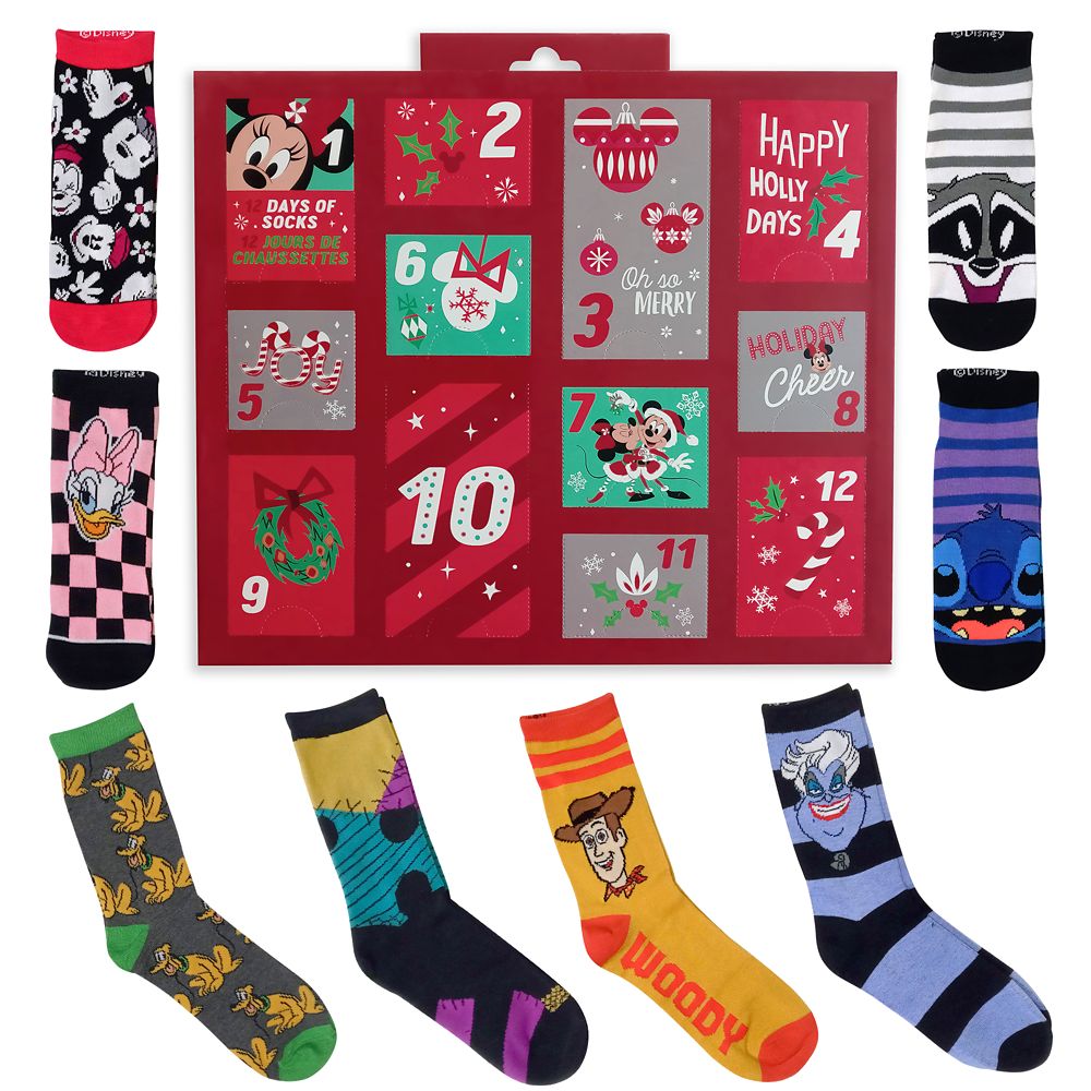 Disney christmas sock advent calendar