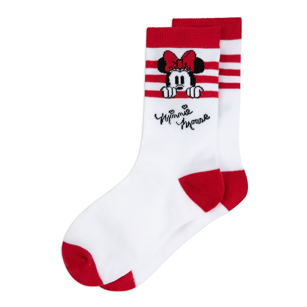 Minnie Mouse Holiday Socks in Ornament for Adults