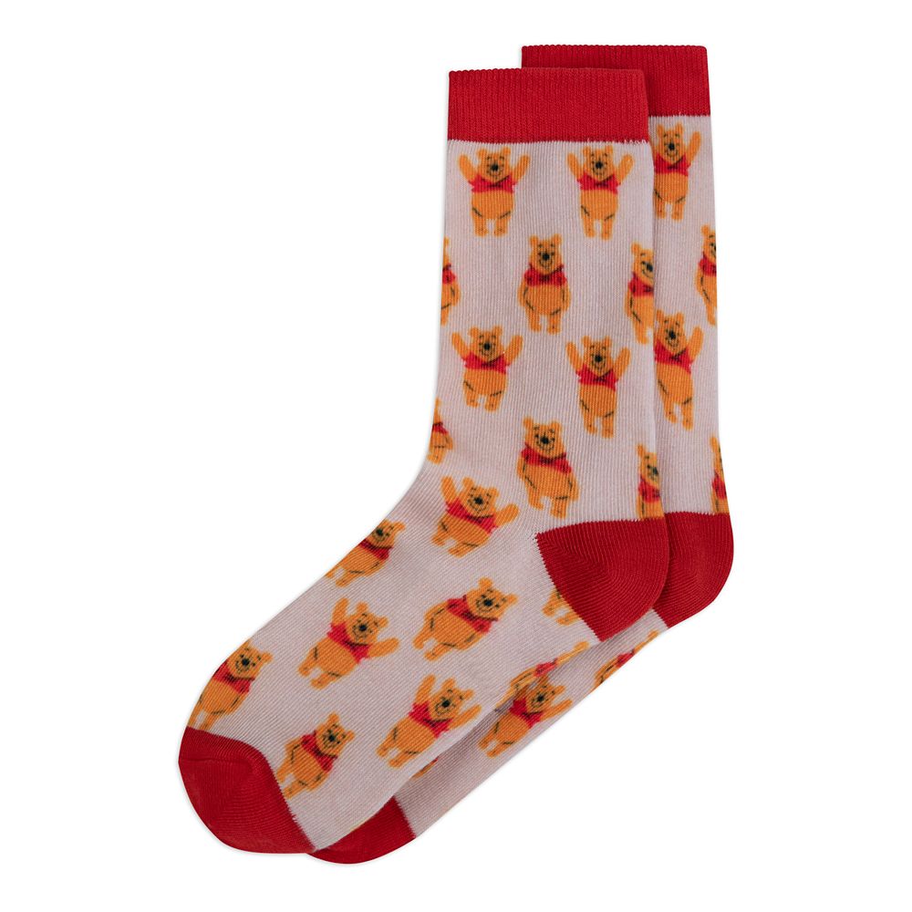 Winnie the Pooh Holiday Socks in Ornament for Adults