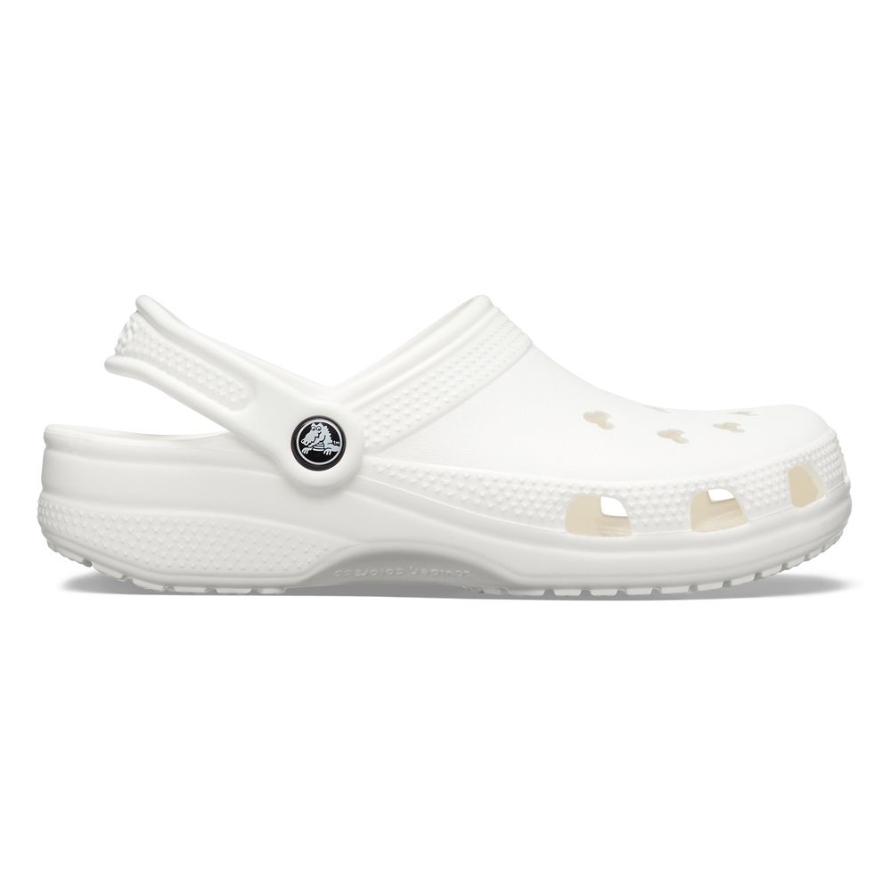 White crocs with mickey mouse clearance holes