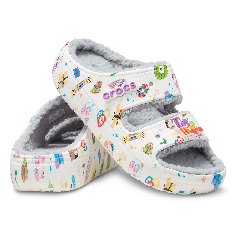 Pixar Holiday Cozzzy Sandals for Adults by Crocs available online for purchase Dis Merchandise News