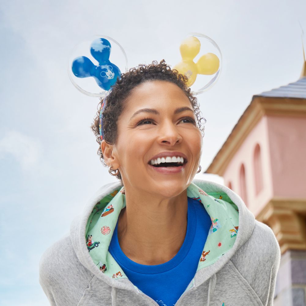 Mickey Mouse ''Play in the Park'' Balloon Light-Up Ear Headband for Adults