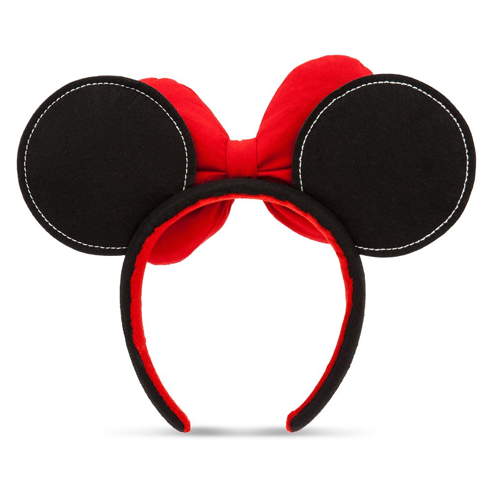 Minnie Mouse Button Bow Ear Headband for Adults