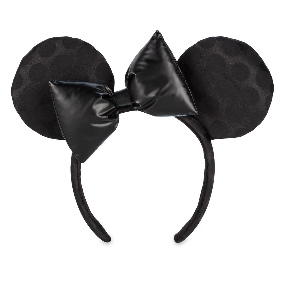Minnie Mouse Ear Headband  Black on Black Official shopDisney