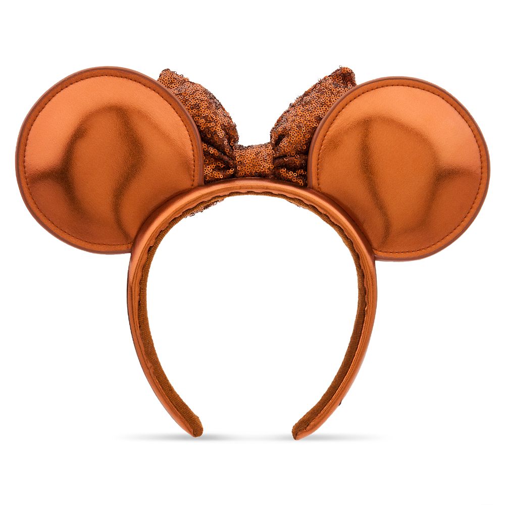 Minnie Mouse Sequin Ear Headband for Adults – Copper