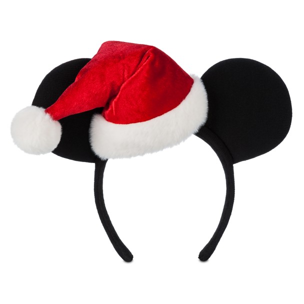 Mickey Mouse Santa Ear Headband for Adults