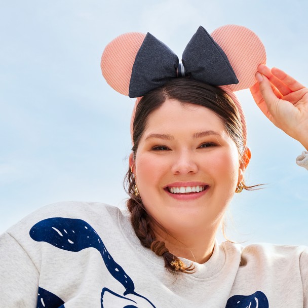 Minnie Mouse Ear Headband for Adults – Denim and Corduroy