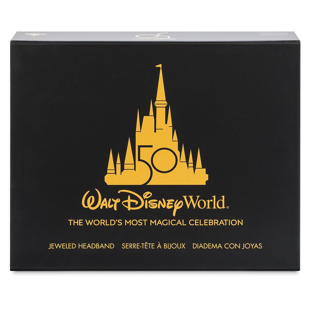 Walt Disney World 50th Anniversary Jeweled Ear Headband for Adults – Limited Release