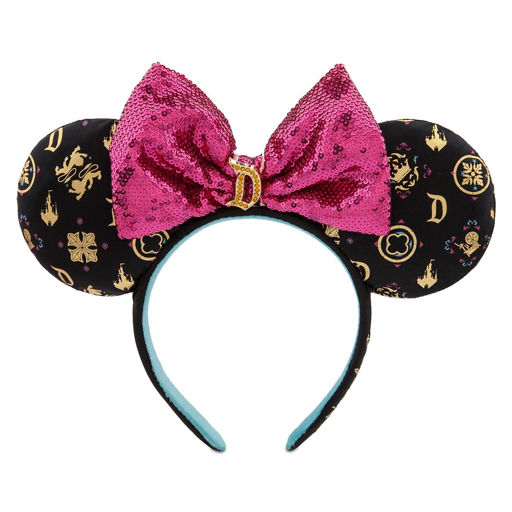 Minnie Mouse Ear Headband with Sequined Bow – Sleeping Beauty Castle ...