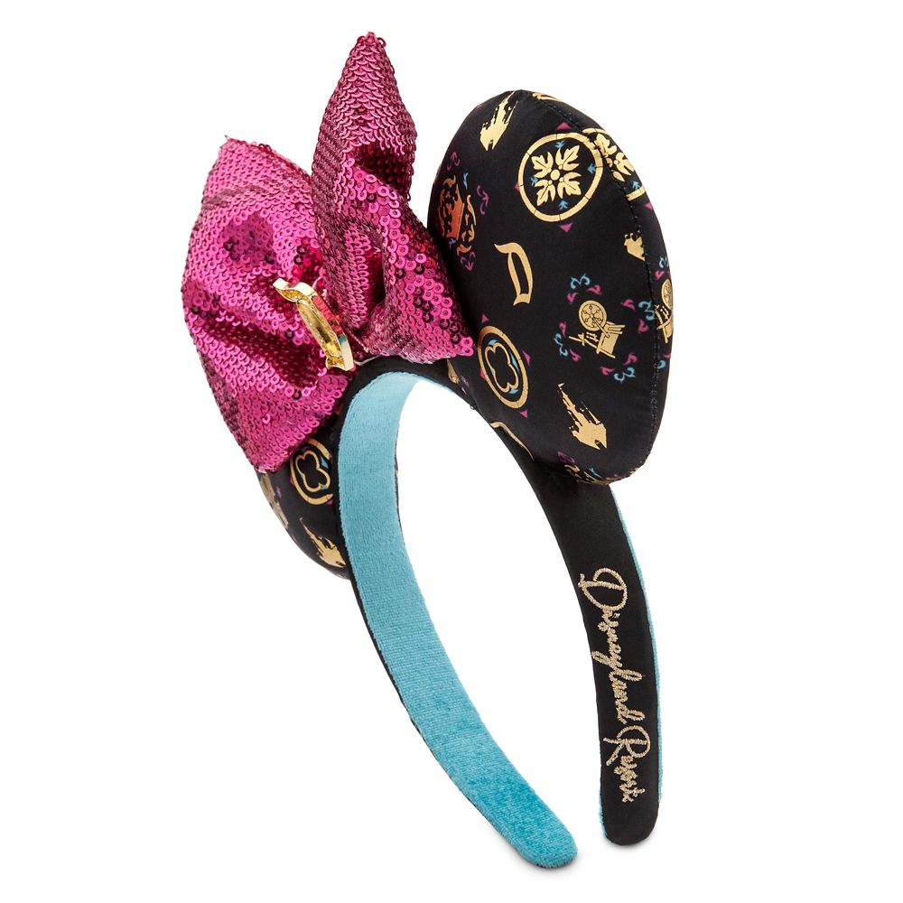 Minnie Mouse Ear Headband with Sequined Bow – Sleeping Beauty Castle – Disneyland