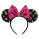 Minnie Mouse Ear Headband with Sequined Bow – Sleeping Beauty Castle – Disneyland