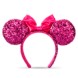 Minnie Mouse Sequin Ear Headband for Adults – Magenta