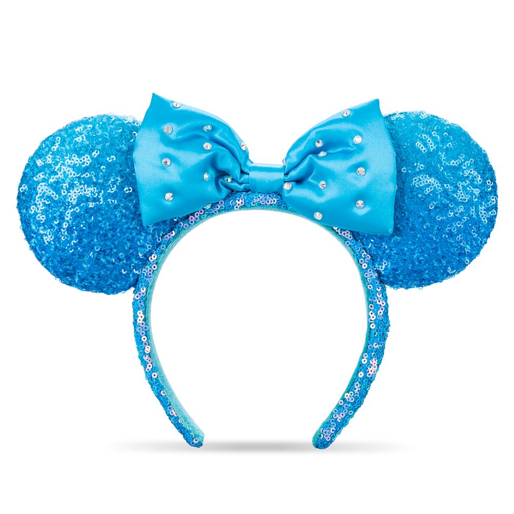 Minnie Mouse Sequin Ear Headband for Adults – Aqua | shopDisney