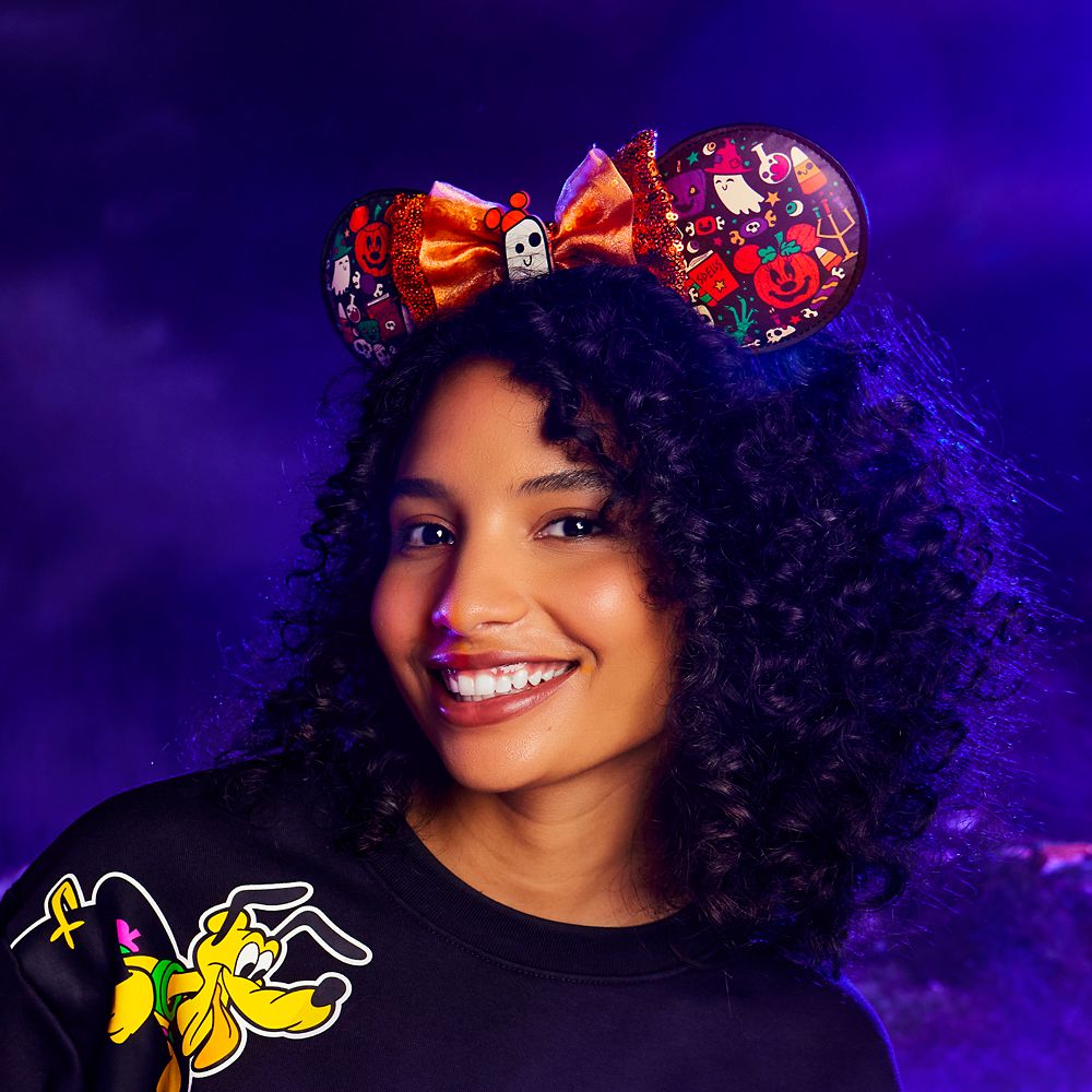 Minnie Mouse Ear Headband with Sequined Bow – Halloween