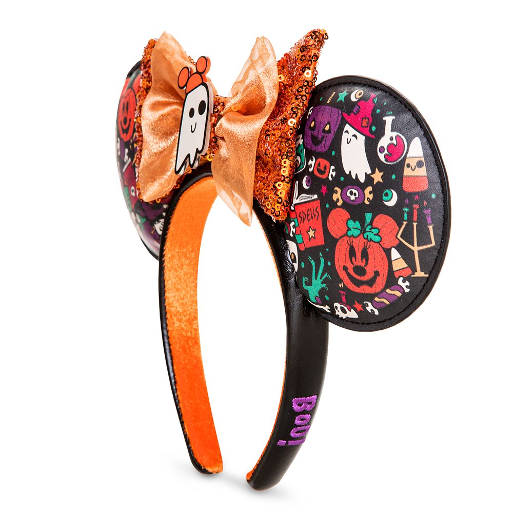Minnie Mouse Ear Headband with Sequined Bow – Halloween