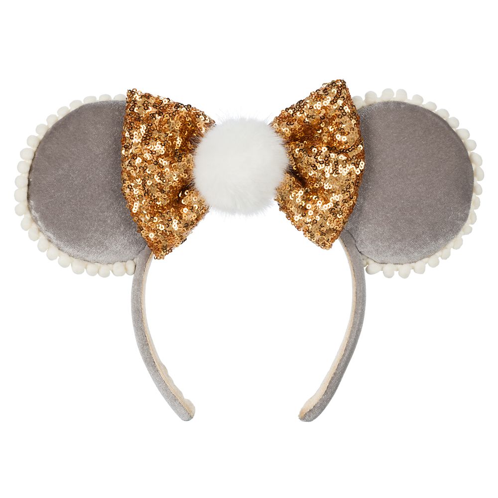 Minnie Mouse Ear Headband with Pom and Sequin Bow now available