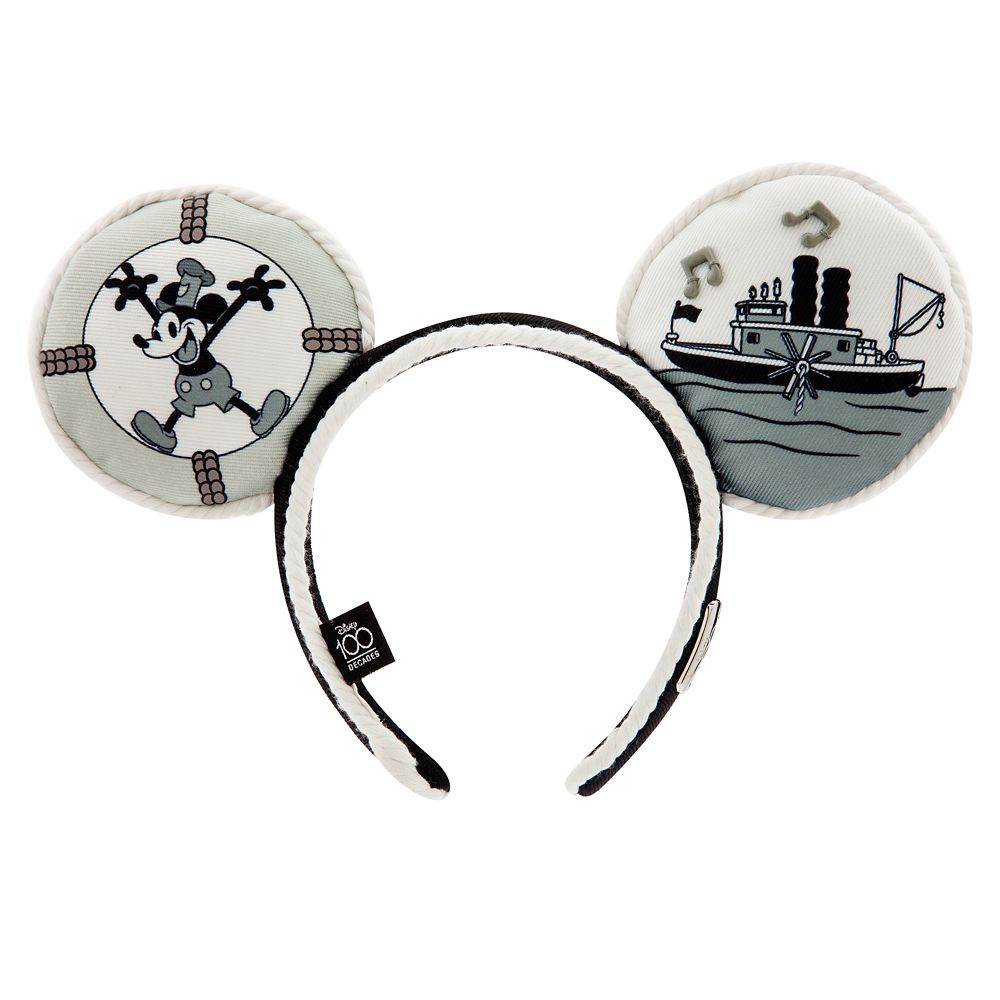 Mickey Mouse Steamboat Willie Ear Headband for Adults – Disney100