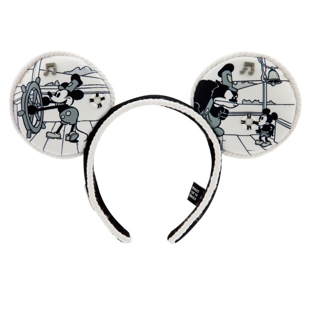 Mickey Mouse Steamboat Willie Ear Headband for Adults – Disney100