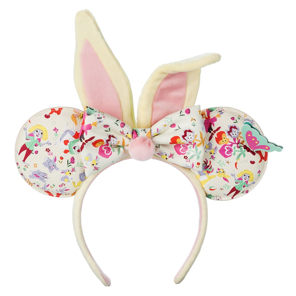 Minnie Mouse Reigning Rabbits Ear Headband for Adults here now