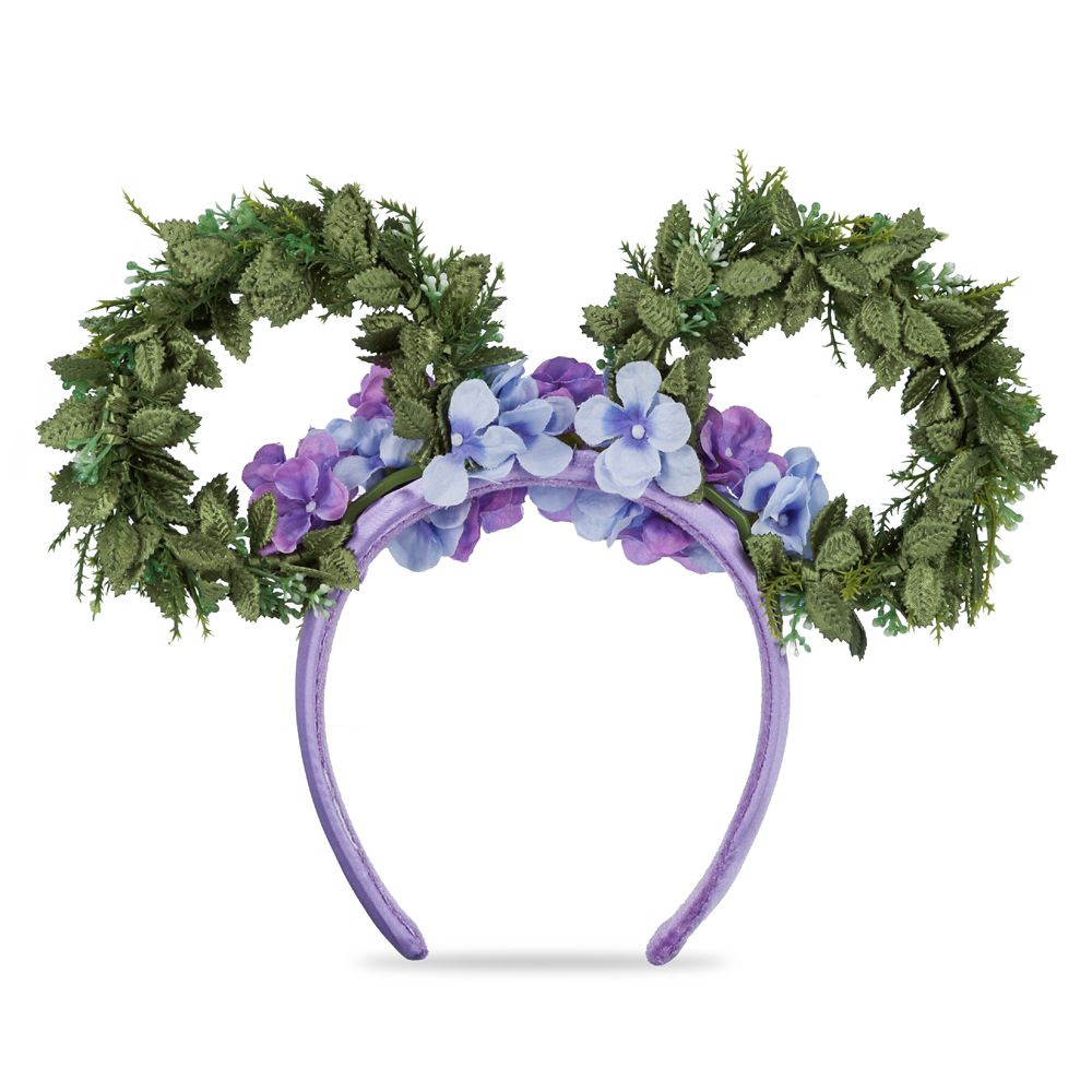 Minnie Mouse Floral Headband for Adults – Hydrangea