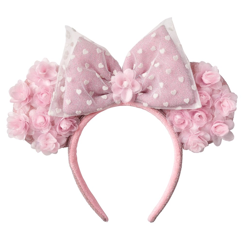 Minnie Mouse Ear Headband for Adults – Hearts and Flowers