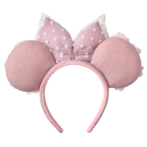 Minnie Mouse Ear Headband for Adults – Hearts and Flowers