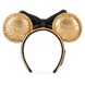 Walt Disney World 50th Anniversary Loungefly Leather Minnie Mouse Ear Headband for Adults