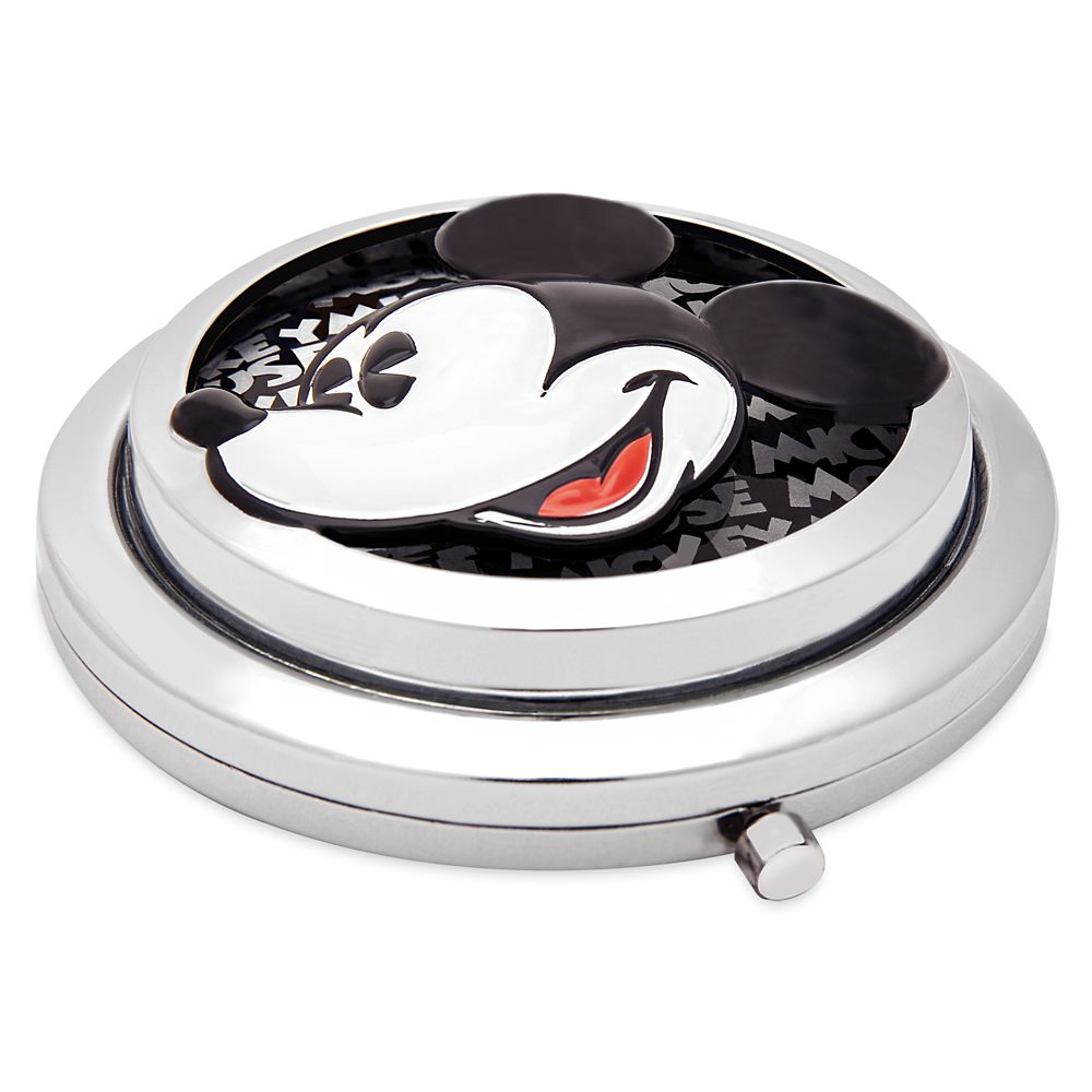 Mickey Mouse Grayscale Glass Compact Mirror