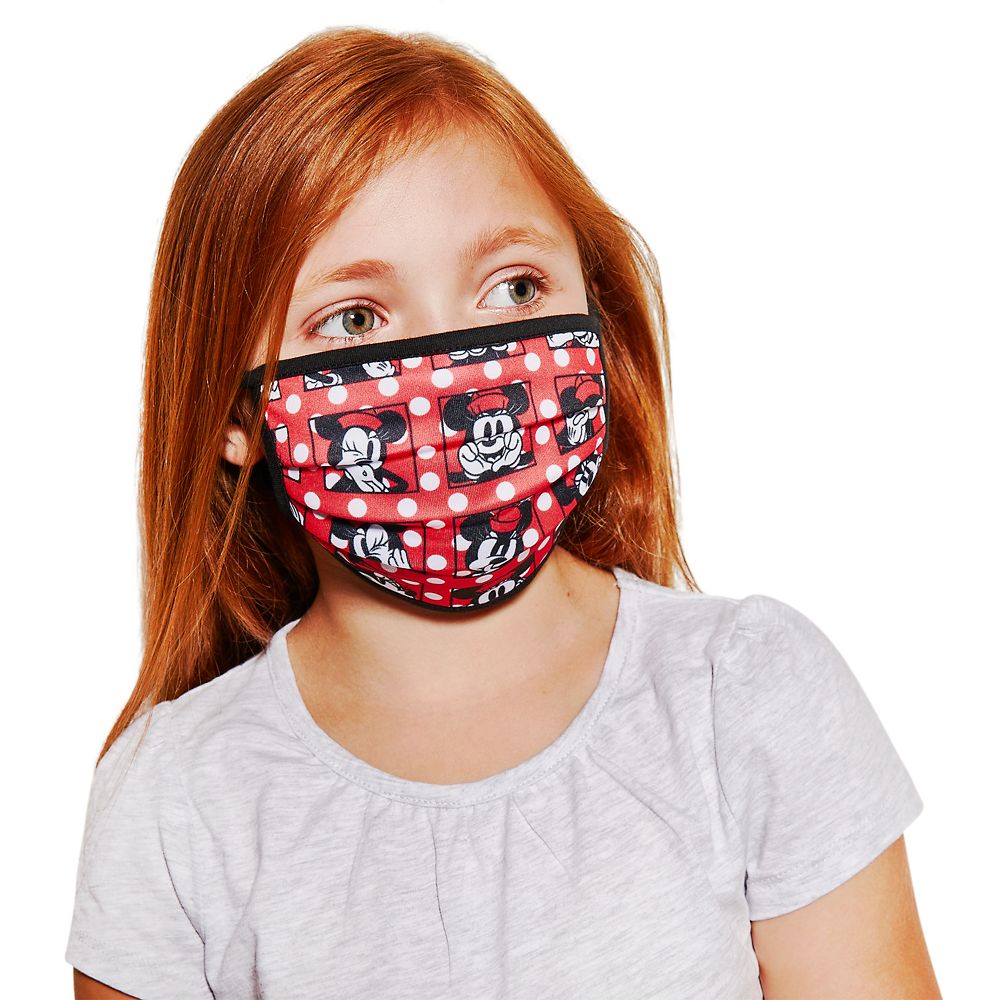 Mickey and Minnie Mouse Cloth Face Masks 4-Pack Set