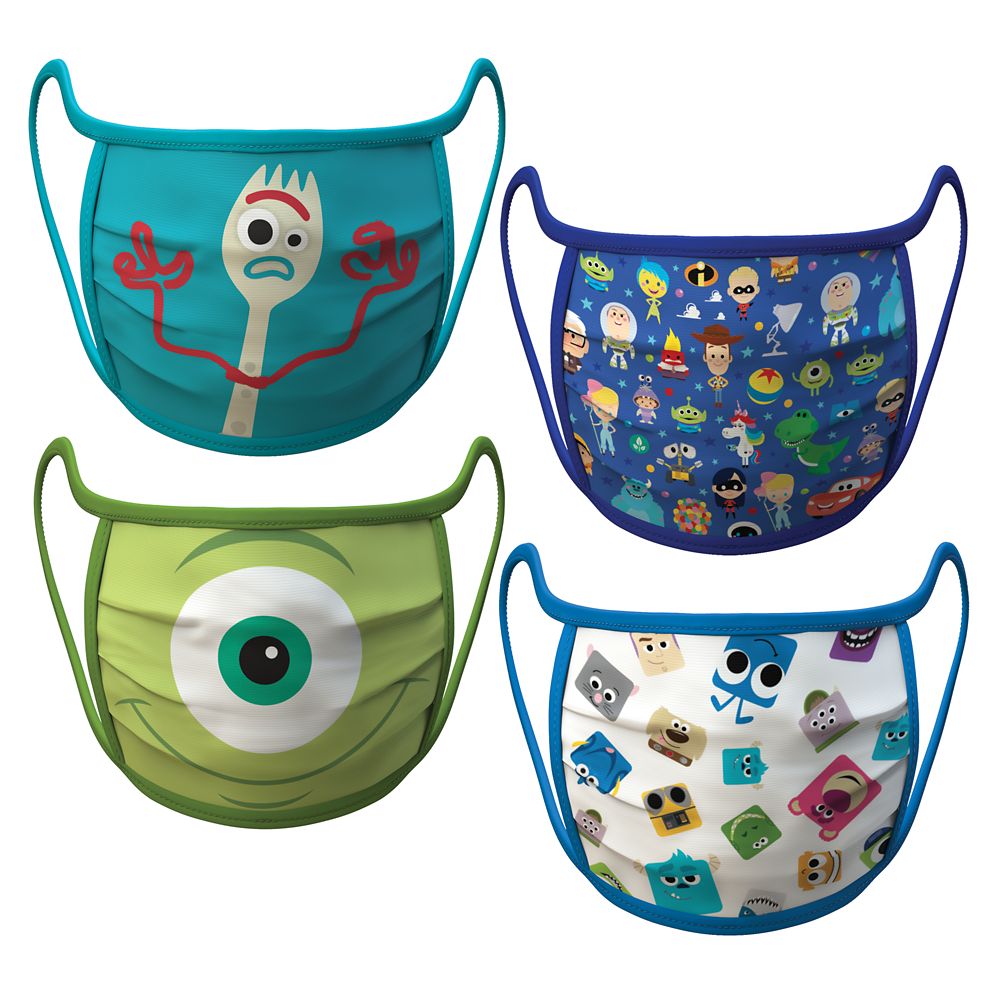 PIXAR Cloth Face Masks 4-Pack Set has hit the shelves