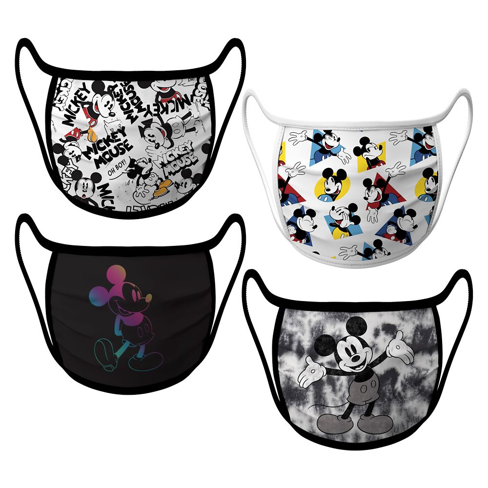 Mickey Mouse Cloth Face Masks 4-Pack Set Official shopDisney