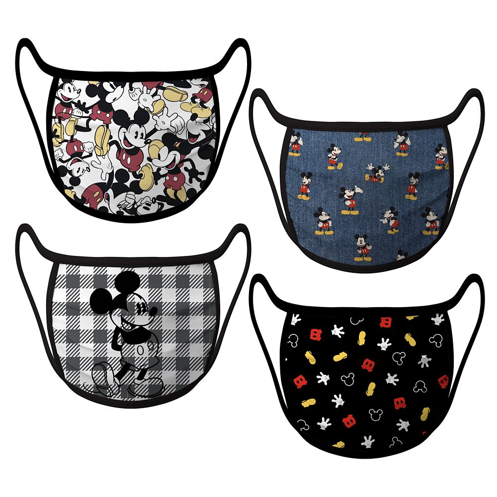 Cloth Face Masks 4-Pack  Mickey Mouse Official shopDisney
