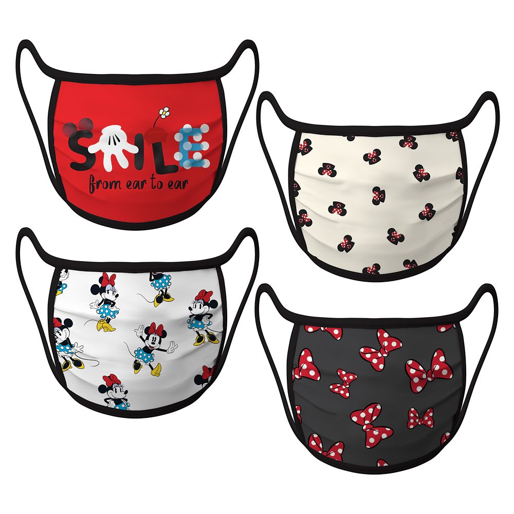 Cloth Face Masks 4-Pack – Minnie Mouse now available for purchase