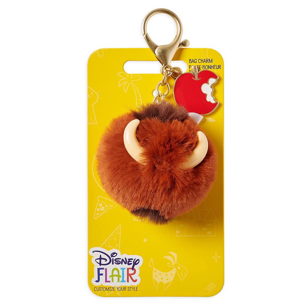 Pumbaa Fuzzy Pom Pom Flair Bag Charm – The Lion King