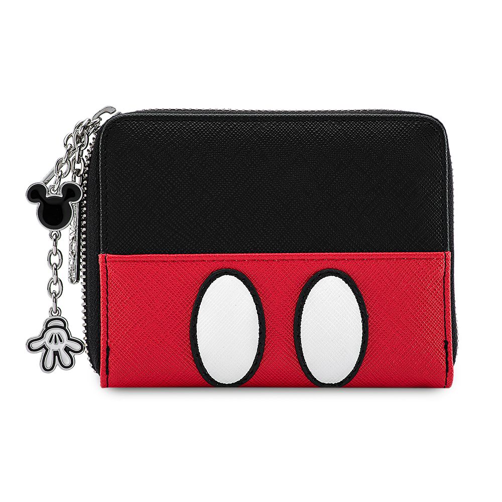 Disney Mickey Mouse Gift Card Holder Mini Zippered Pouch with Key Ring