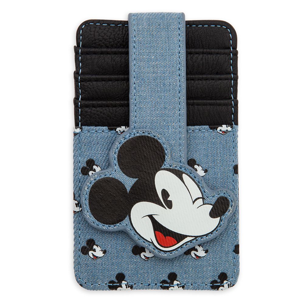 Mickey Mouse Denim Card Wallet Official shopDisney