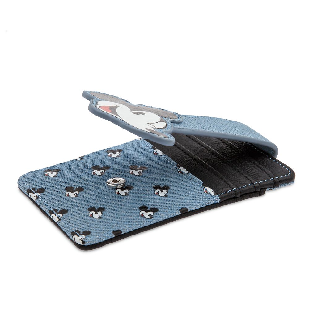 Mickey Mouse Denim Card Wallet