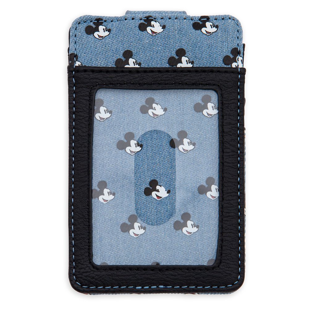 Mickey Mouse Denim Card Wallet