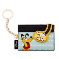 NWT Loungefly Disney Parks Mickey & Minnie Mouse Makeup Bag Wallet Pins Keychain