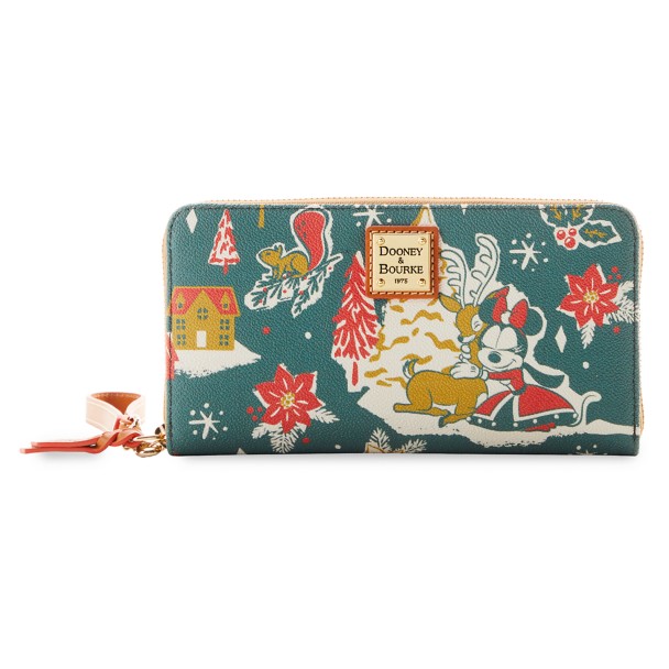 Mickey and Minnie Mouse Christmas Dooney & Bourke Wristlet Wallet