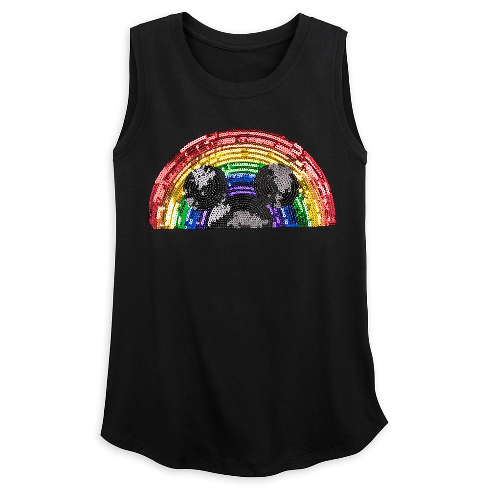 Rainbow Disney Collection Mickey Mouse Sequined Tank Top for Women – 2020