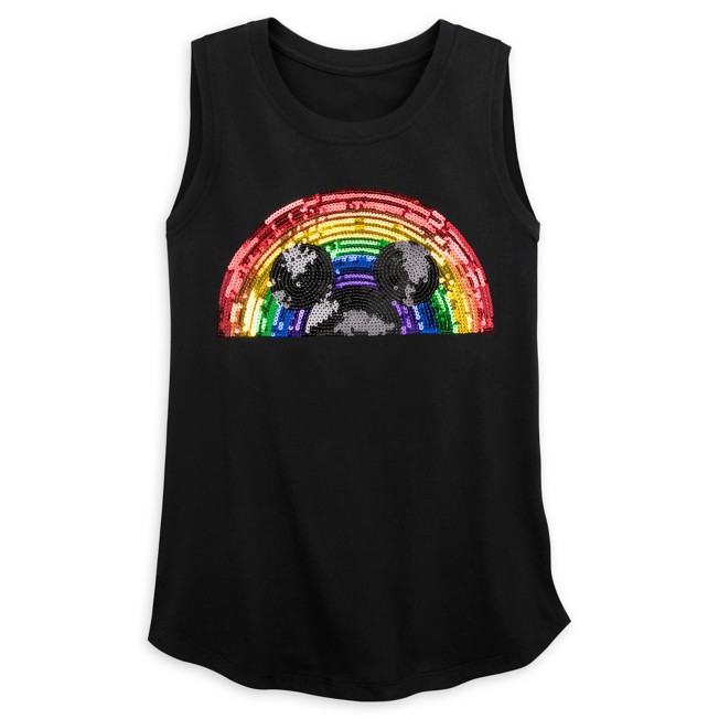Rainbow Disney Collection Mickey Mouse Sequined Tank Top – Fashion Fit – 2020